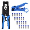 Delgada Multifunctional Coax Compression Connector Crimper Kit with 20 F