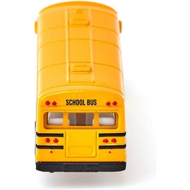 Siku 1617 Joint Bus, Metal / Plastic, Red, Rubber Tyres, Toy Vehicle for Children, US School Bus