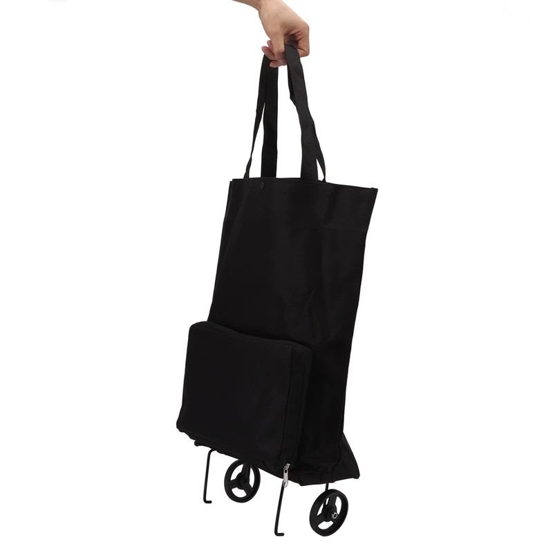 Portable Folding Shopping Cart with Wheels - Multi-Functional Storage Bag,