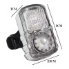 L&J Luz Seguridad Noche Bicicleta Paseo Nocturno Recargable Clip