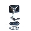 OCTANE LIGHTING Truck Square Rectangle Chrome Outside Rearview LED Turn