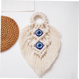 Zerodeko Bohemian Macrame Wall Hanging Decor Woven Art with Delicate Tassels Compact Lightweight Tapestry for Home Office Nursery Bedroom Meditation Room Unique Boho Wall Decor