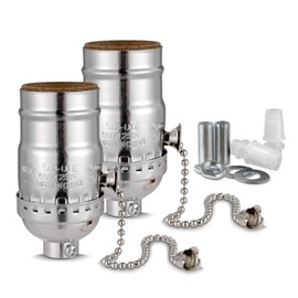 Pull Chain Light Socket Replacement,E26 Standard Screw Lamp Socket,Bulb Socket with Pull Chain Lamp Switch for Table and Floor Lamp,UL Listed