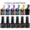 MEET ACROSS 9D Cat Eye Gel Nail Polish Set Magnetic