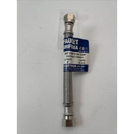 Eastman 1 Pieces Eastman 48141 Braided Stainless Steel 6" Faucet Connector 3/8" Comp New