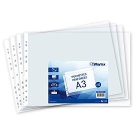 WAYTEX 10 x A3 Thick 7.5/100 Top Opening Folder