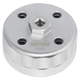 FIRSTINFO F3545D 3/8" Drive 88.8 mm 15 Flutes Oil Filter Wrench, Compatible with Hyundai and Kia