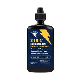 White Lightning 2-in-1 Bike Premium Lubricant and Degreaser (4 Fl Oz)