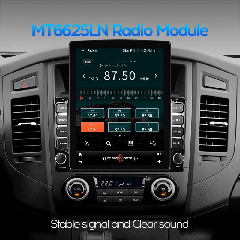 WENMENGDE 9.7" 4Core IPS 2+32GB IPS Vertical Screen Android Car