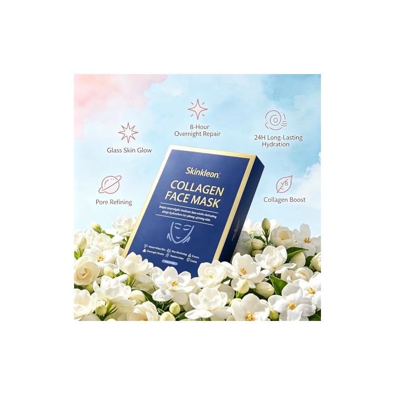 Collagen Face Mask, Deep Hydration, Refreshing And Light, Gentle Daily