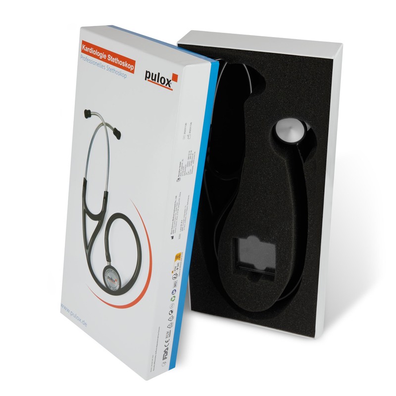 Pulox Cardiology Stethoscope with Stainless Steel Double Head Swivel