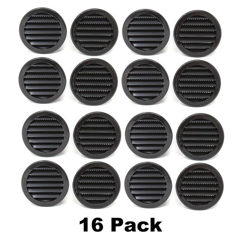 3" Round Plastic Louver Soffit Air Vent Reptile Screen Grille