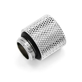 Barrow G1/4" Male to Female Extender Fitting, 15mm, Silver Shiny