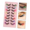 Baluue 8pairs Faux Lashes Natural Look False Eyelashes for Women