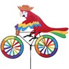 Bike Spinner Parrot 30" – Tropical Bird Design, Weather-Resistant Outdoor