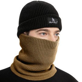 Shy Velvet Knitted Facemasks Neck Gaiter Winter Neck Warmer for Men and Women Face Scarf Unisex Essential Winter Gear