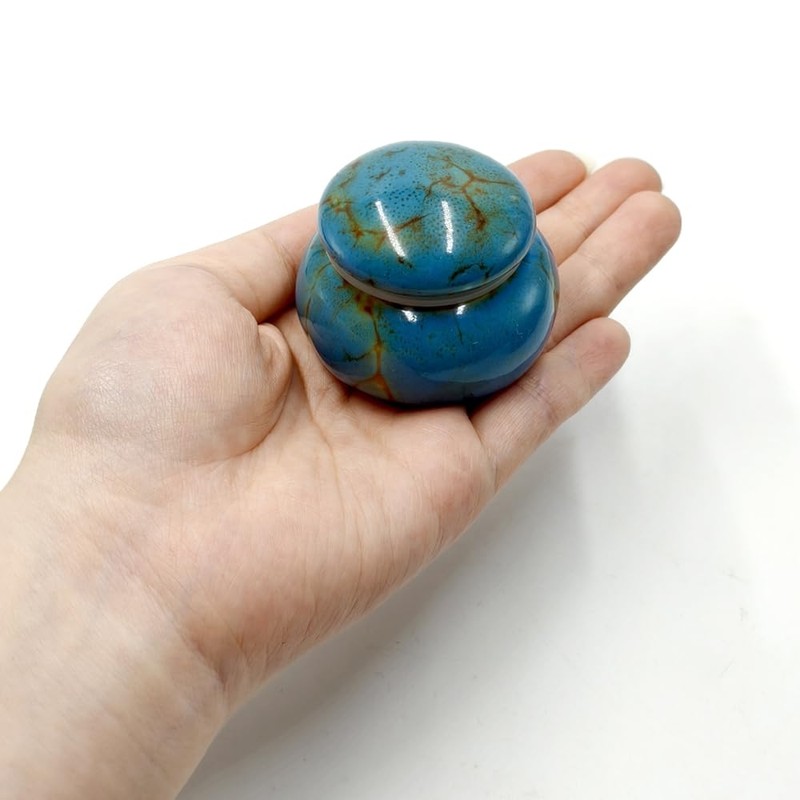 GOIYZTTR Small Urn Mini Ceramic Urn - 5 cm Handmade