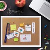 Cork Board Bulletin Board 15.7 x 12 Inches with Rectangle