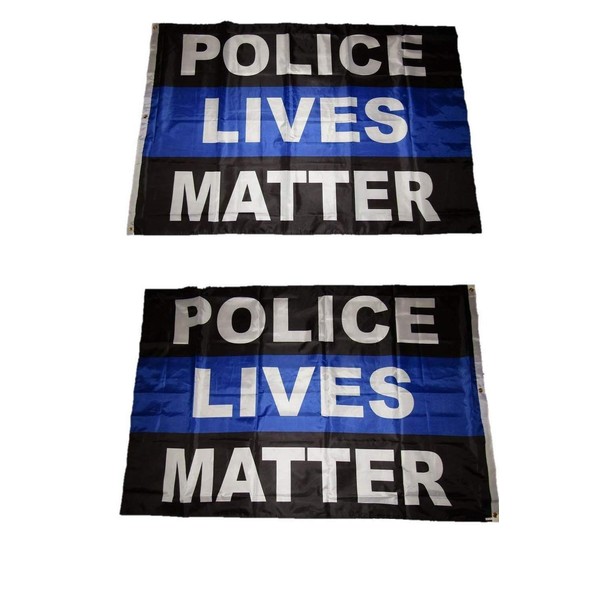 JumpingLight 4x6 Police Lives Matter Thin Blue Line Double Sided