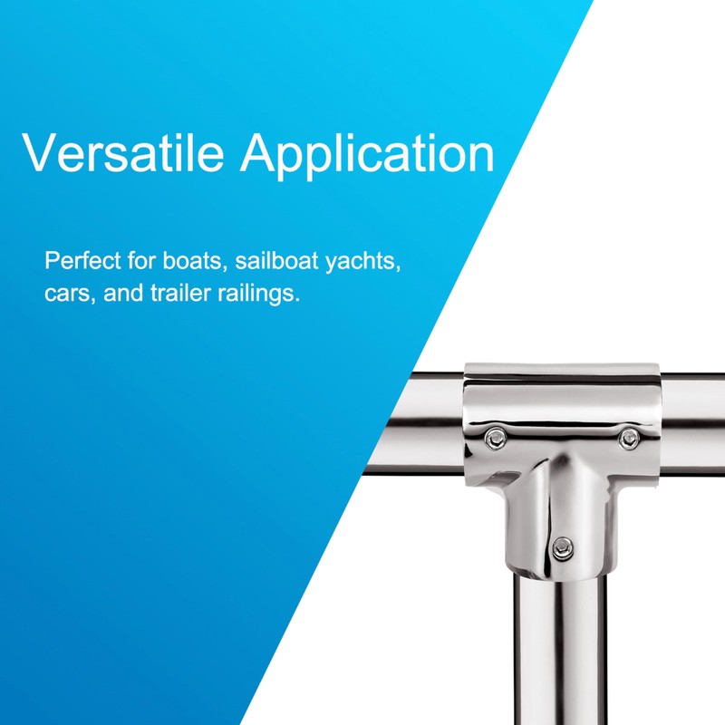 Marine316 Stainless Steel Boat Handrail 90 Degree T/Tee Fitting Hand