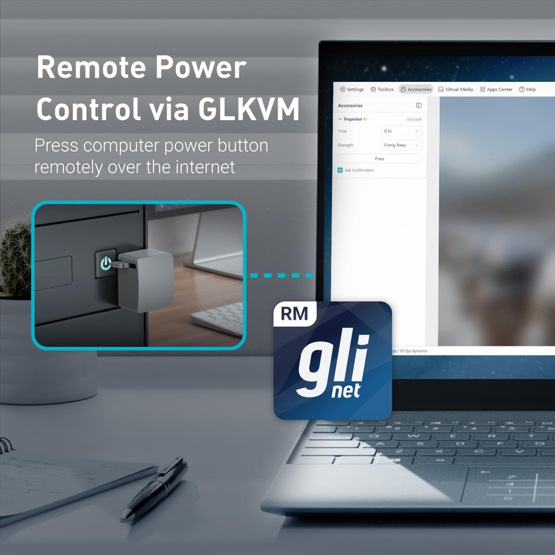 Fingerbot - Remote PC Power Control, Comet (GL-RM1) Compatible, Simple