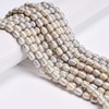 Unbranded Gray Fresh Water Pearl Rice Shape Beads Size 6x8-9mm