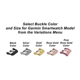 NICKSTON JDB Jeans Leather Band Compatible with Garmin Vivomove 3S and Vivoactive 4S Smartwatch Soft Strap Bracelet B18 (5. Pink Rose Gold Color Buckle, for Garmin Vivomove 3S)