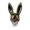 GNOCE Rabbit Skull Charms Bead Sterling Silver Black Plated Animal