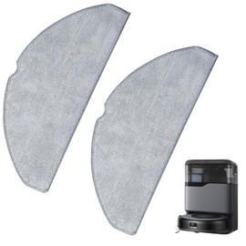 2PCS Mop Pads for Eufy L60 G50 Hybrid Replacement Microfiber Mops Cloths Washable Reusable Mopping Household Robot Vacuum Cleaning Pads for Eufy Robot L60 G50 Hybrid Accessories