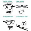 Eyekepper 5-pack Retro Vintage Lesebrille mit Federscharnieren Schwarz +4.00