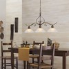Aspen Creative 23152-11 Clear & Frosted 2 Tone Transitional Style