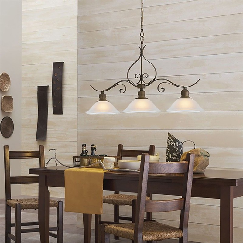 Aspen Creative 23152-11 Clear & Frosted 2 Tone Transitional Style