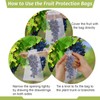 100Pcs Fruit Protection Bags 8x12 inch, White Fruit Net Bags,