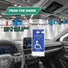 2 Pcs Handicap Placard Holder Ultra Transparent Handicapped Placard Holder