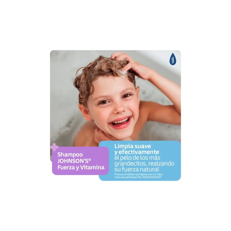 Shampoo Johnsons Fuerza y Vitamina 200 ml