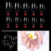 Sethexy Short Oval False Nails 500Pcs 10Sizes Full Cover Acrylic