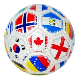 Tripact Inc Country Flags Soccer Ball Size 5, World Cup Ball, World Club National Teams, Flag Soccer Ball Size 5 A Grade