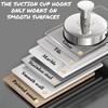 DGYB Suction Cup Hooks - Set of 4 Chrome No