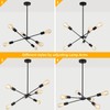 LXWNYY Sputnik Chandeliers- Modern Sputnik Ceiling Light Fixture 6 Lights