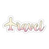 PopArt Airplane travel sticker