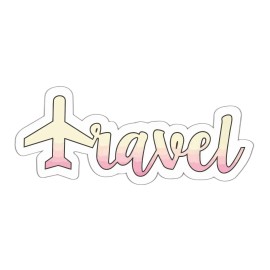 PopArt Airplane travel sticker