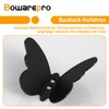 bowarepro Pack of 6 Butterfly Coat Hooks, Butterfly 304 Stainless