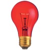 Satco S6080 130V Medium Base 25-Watt A19 Light Bulb, Transparent