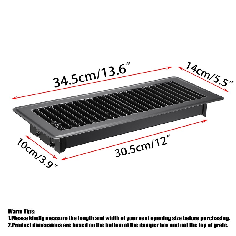 Sumnacon Pack of 3 Floor Vent Covers Metal Floor Register