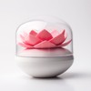 Qualy-Cotton Bud Box Lotus White/Pink