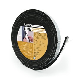 Alenor EPDM Black Foam Insulation Tape Self Adhesive 1/5"x1" x 33' Ft –Pack of 1- Weather Stripping for Doors & Windows,Soundproofing,Door Seal,Weatherstrip,Pipe Cooling,Air Conditioning Seal Strip