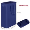 efluky Slim Laundry Basket, Narrow Laundry Hamper with Handles, Collapsible