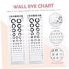 FUNOMOCYA 1set Visual Eye Exam Chart Testing Chart Telescopic Rod