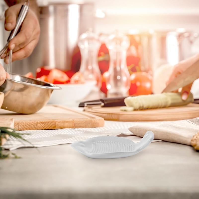 Zerodeko Multi-Function Ginger Grater Ceramic Garlic Grater Plate for Ginger
