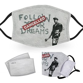 Banksy Cancelled Dreams - Child Face Masks - 2 Filters Included